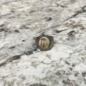 Mushroom Painting Ring Size 6